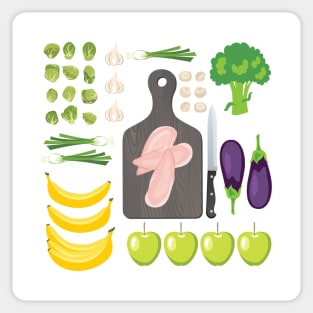 Food Flat Lay Sticker